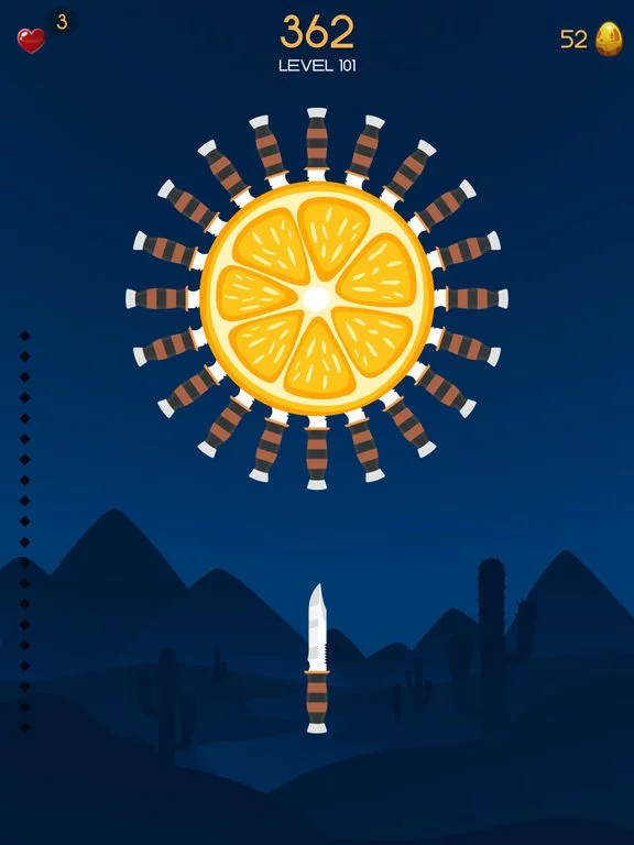 Изображение игры: Knife Toss: Hit the Fruit