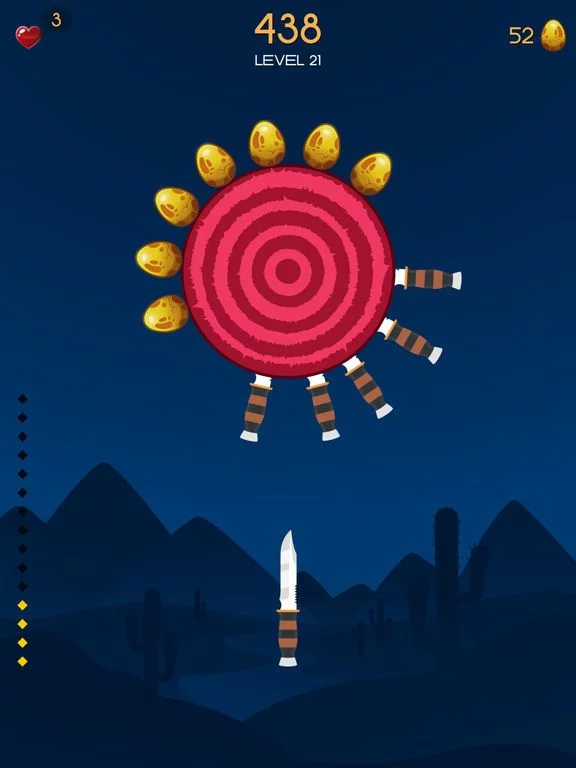Изображение игры: Knife Toss: Hit the Fruit
