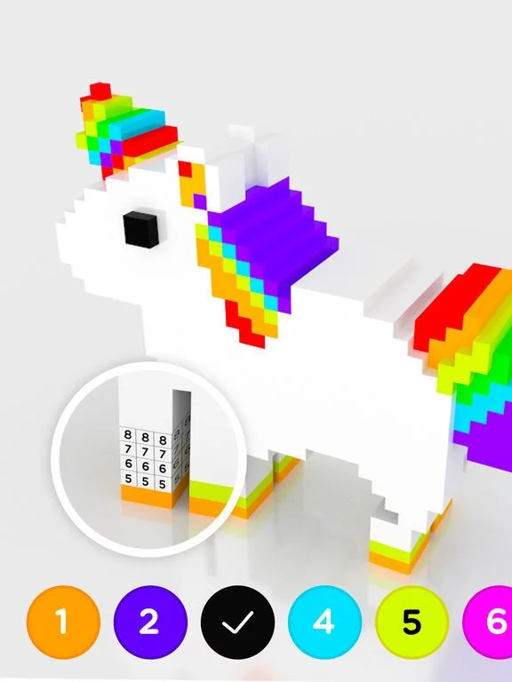 Изображение игры: 3D No.draw - Colors by number