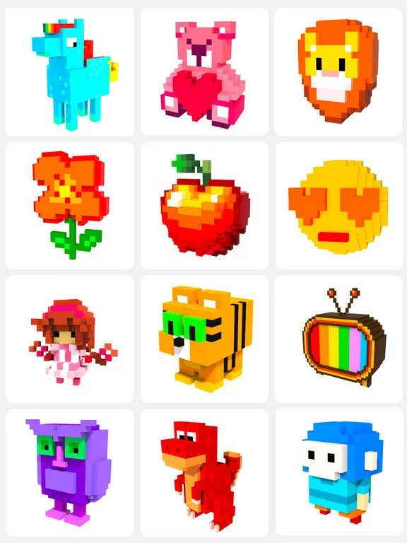 Изображение игры: 3D No.draw - Colors by number