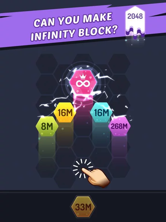 Изображение игры: Merge Hexagon Block: Hexa Pops