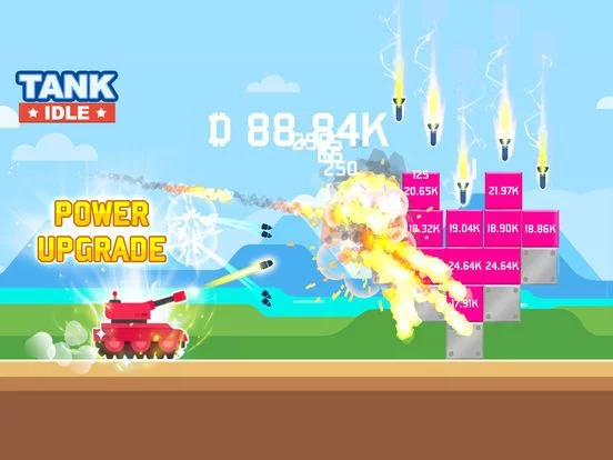 Изображение игры: Idle Tank vs. Blocks