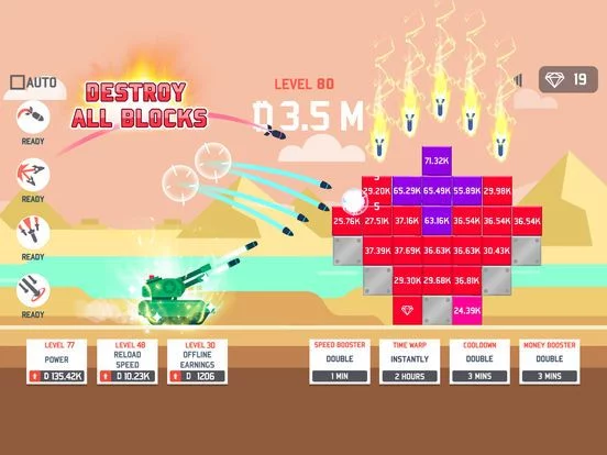 Изображение игры: Idle Tank vs. Blocks