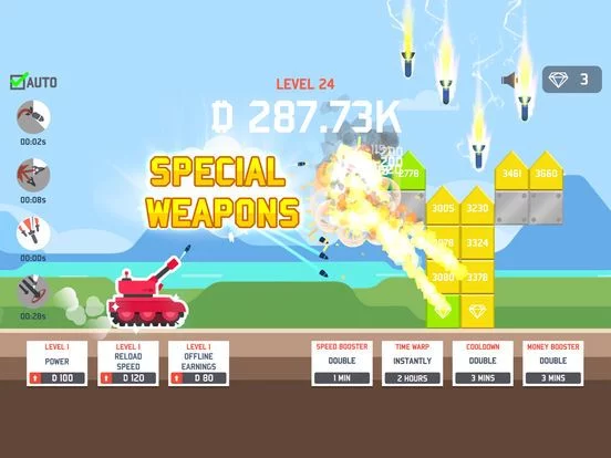 Изображение игры: Idle Tank vs. Blocks
