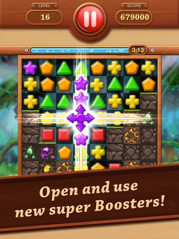 Изображение игры: Wooden Match 3 - Puzzle Blast