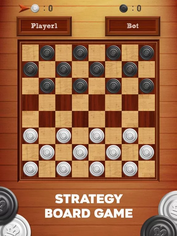 Изображение игры: Checkers 2 Players: Online