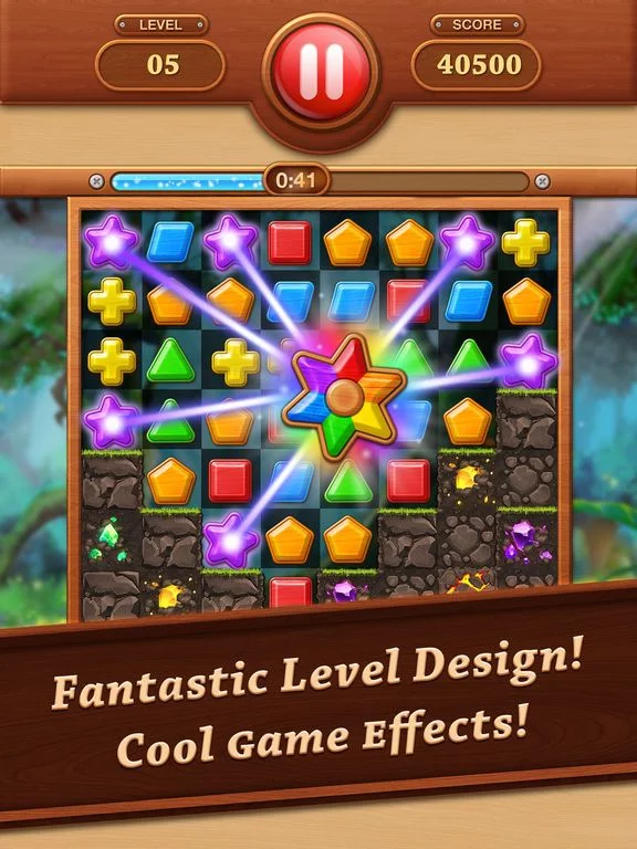 Изображение игры: Wooden Match 3 - Puzzle Blast
