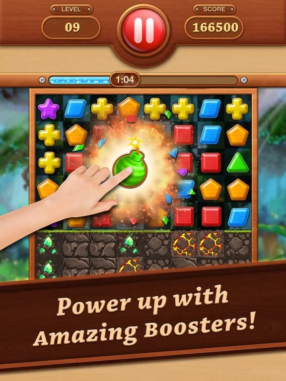 Изображение игры: Wooden Match 3 - Puzzle Blast