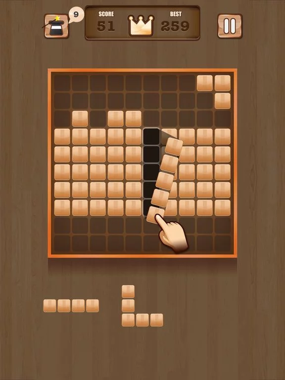 Изображение игры: Wooden 100 Block - Hexa Puzzle