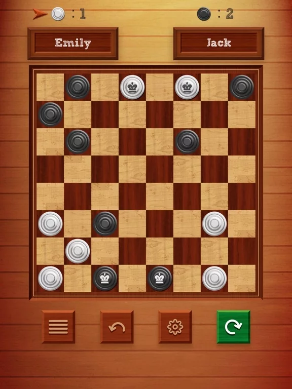 Изображение игры: Checkers 2 Players: Online