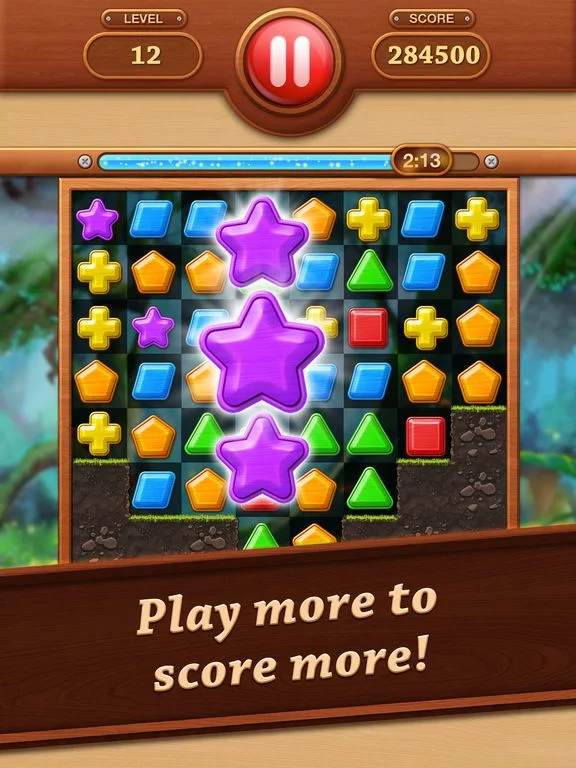 Изображение игры: Wooden Match 3 - Puzzle Blast