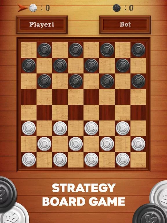Изображение игры: Checkers 2 Players: Online