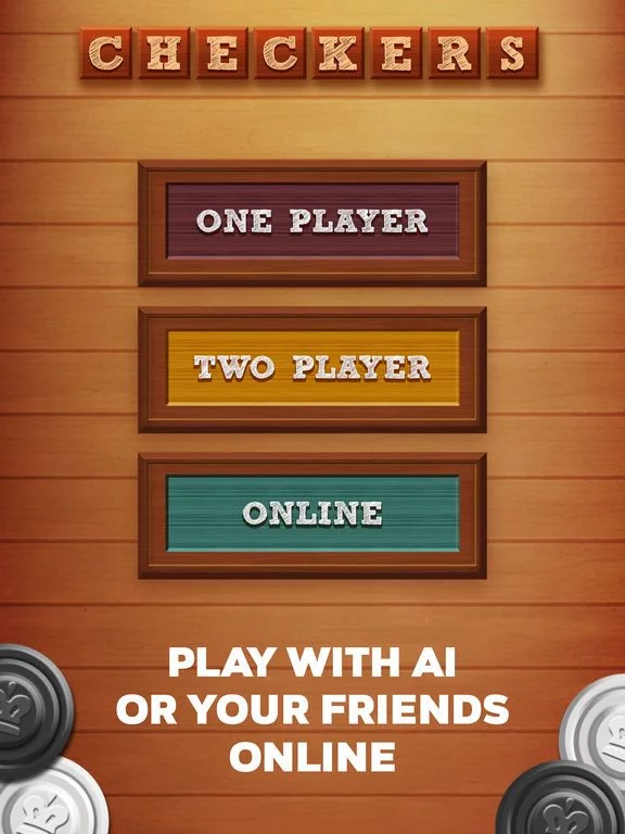 Изображение игры: Checkers 2 Players: Online