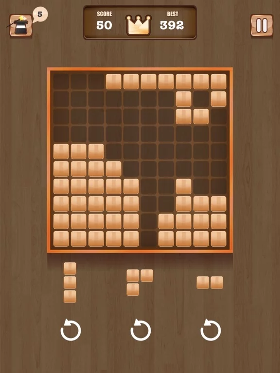 Изображение игры: Wooden Blitz Block - A New Puzzle Adventure