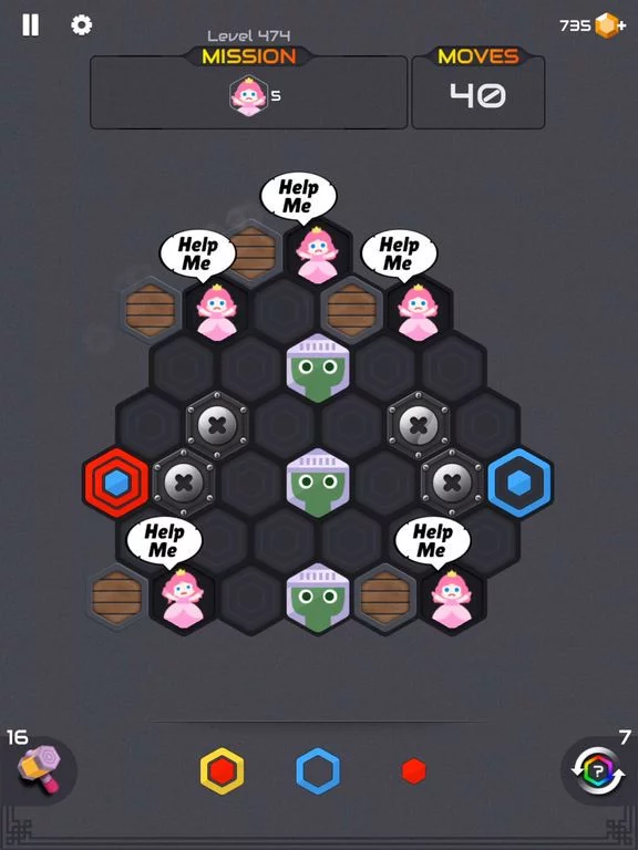 Изображение игры: Zombie Blast: Puzzle Hexa