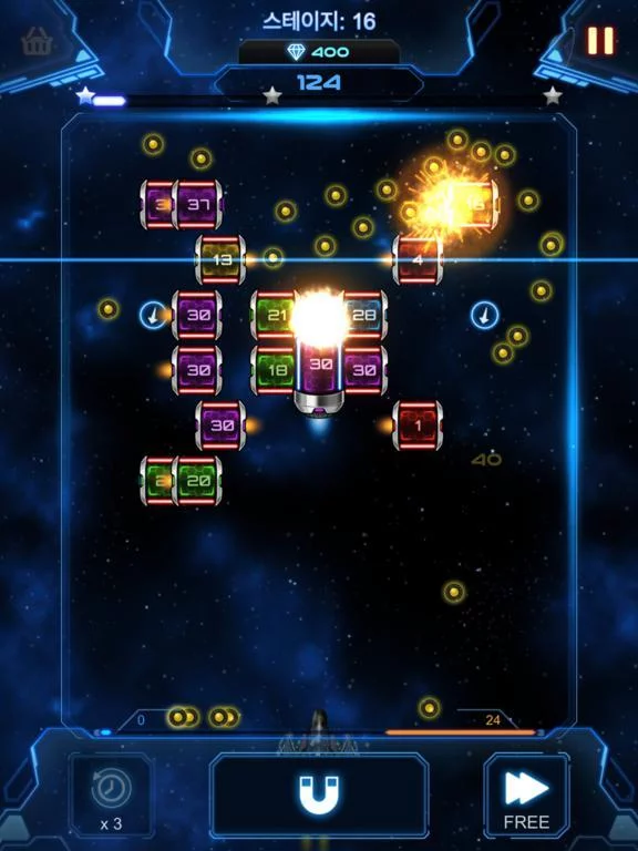 Изображение игры: Bricks Breaker Galaxy Shooter