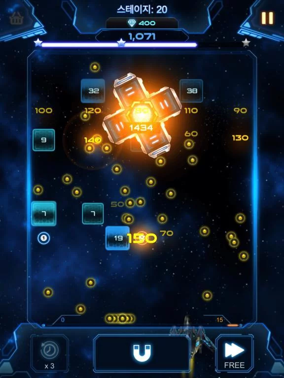 Изображение игры: Bricks Breaker Galaxy Shooter
