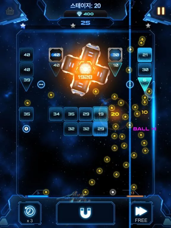 Изображение игры: Bricks Breaker Galaxy Shooter