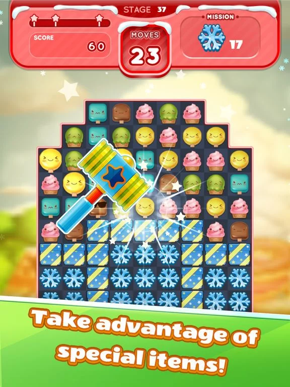 Изображение игры: Ice Cream Mania:Match 3 Puzzle