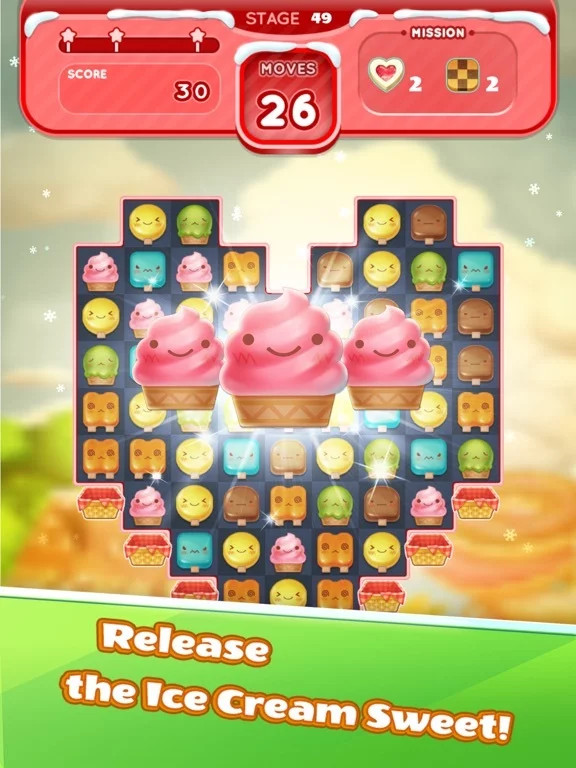Изображение игры: Ice Cream Mania:Match 3 Puzzle