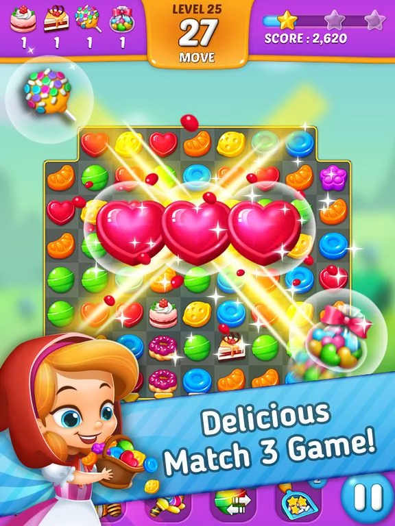 Изображение игры: Lollipop: Sweet Taste Match3