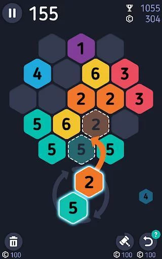 Изображение игры: Make7! Hexa Puzzle