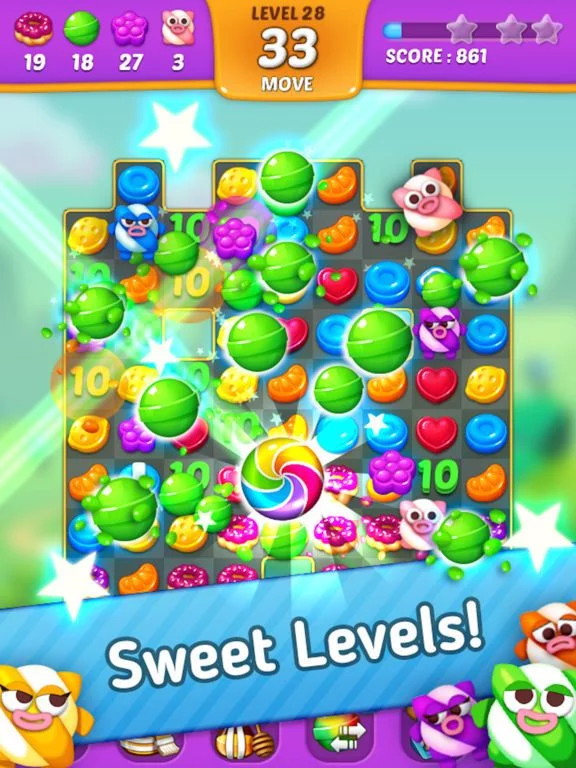 Изображение игры: Lollipop: Sweet Taste Match3