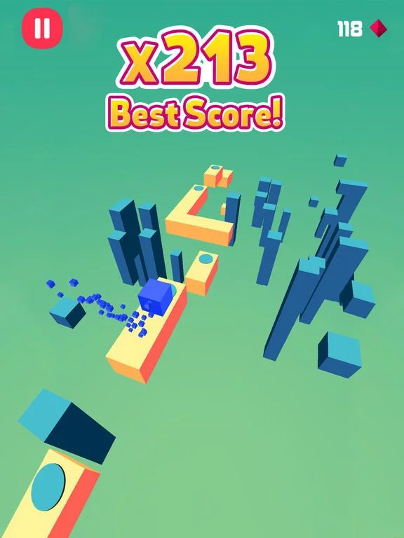 Изображение игры: Cube Run Deluxe