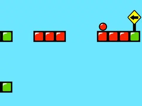 Изображение игры: Red Bouncing Ball Spikes Free