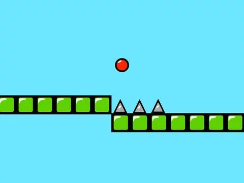 Изображение игры: Red Bouncing Ball Spikes Free