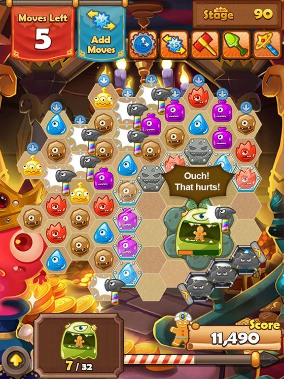 Изображение игры: Monster Busters: Hexa Blast