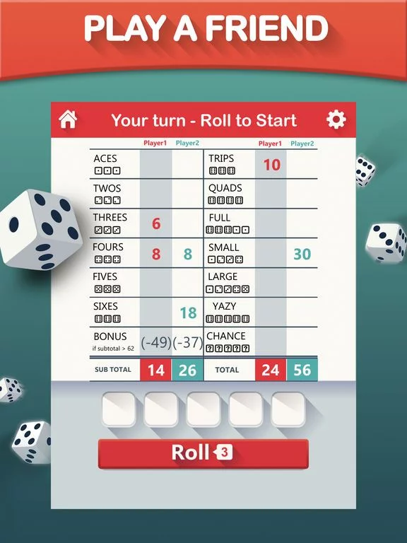 Изображение игры: Yazy yatzy dice game