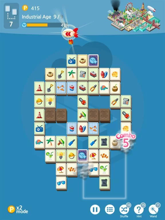 Изображение игры: Mahjong City builder