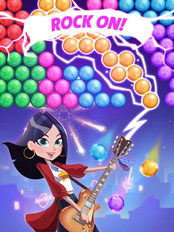 Изображение игры: Hard Rock Bubble Shooter