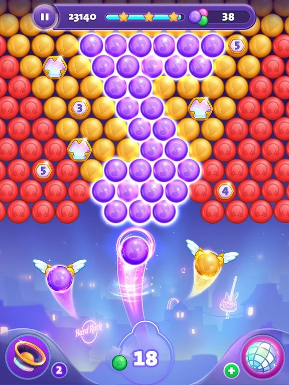 Изображение игры: Hard Rock Bubble Shooter