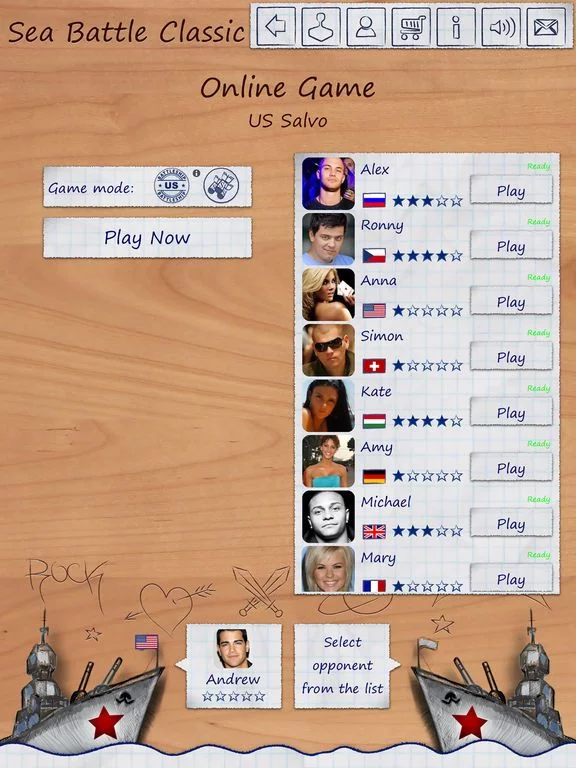 Изображение игры: Sea Battle HD: Classic battleship board game