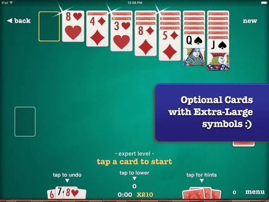 Изображение игры: Solitaire ▻ Spiderette +