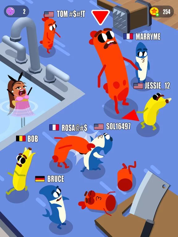Изображение игры: Sausage Wars.io