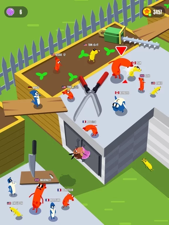Изображение игры: Sausage Wars.io