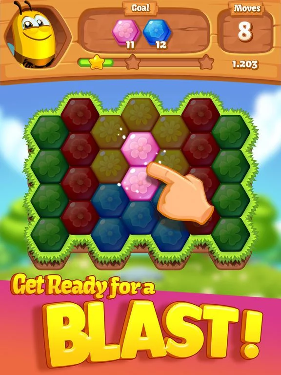 Изображение игры: Bee Brilliant Blast