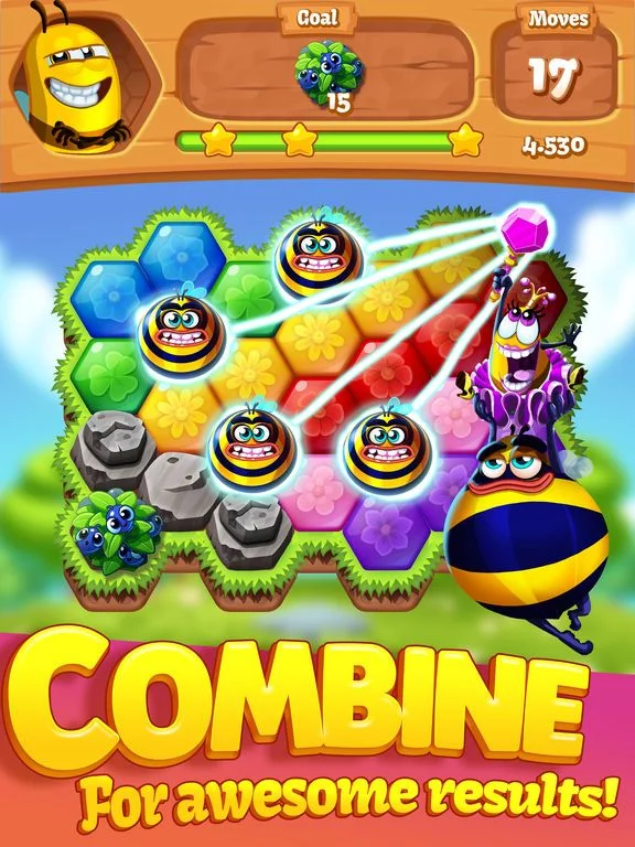 Изображение игры: Bee Brilliant Blast