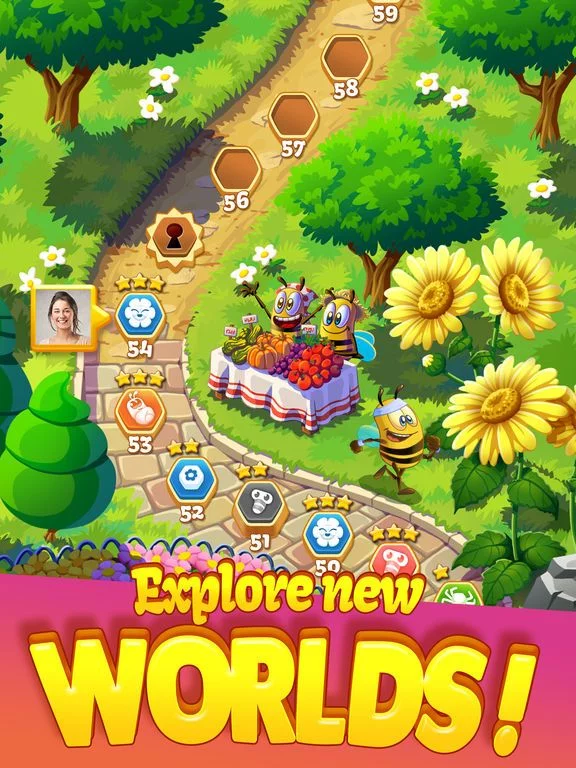 Изображение игры: Bee Brilliant Blast
