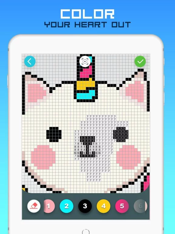 Изображение игры: RAINBOW Color by Number