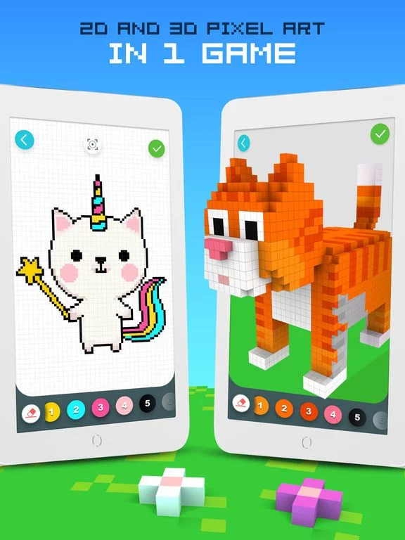 Изображение игры: RAINBOW Color by Number