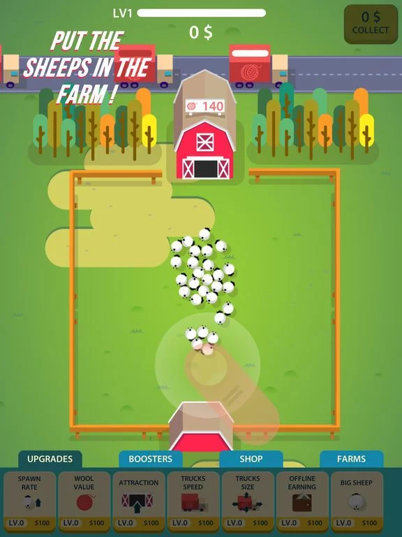 Изображение игры: Wool Factory Idle
