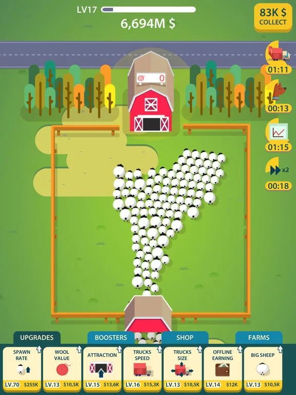 Изображение игры: Wool Factory Idle