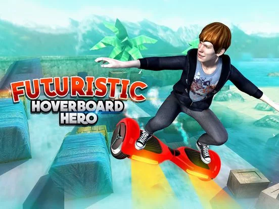 Изображение игры: Futuristic Hoverboard Hero
