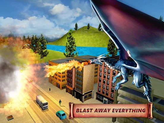Изображение игры: Dragon Fire Simulator Attack