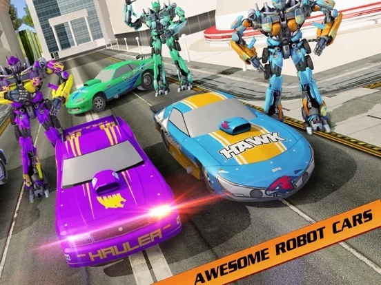 Изображение игры: Flying Car War Hero Robot