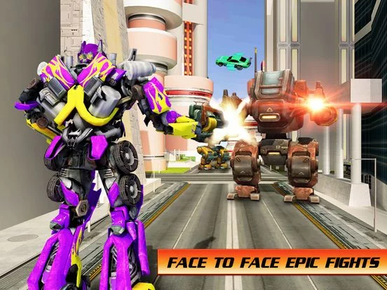 Изображение игры: Flying Car War Hero Robot